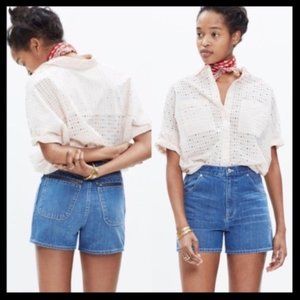Madewell "Westside" Denim Shorts - high waisted